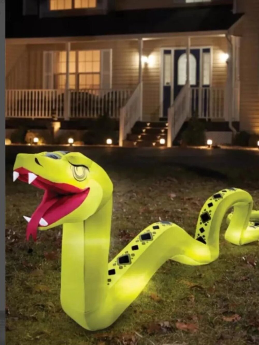 Spirit Halloween 20 Ft. Light-Up Snake Inflatable Decoration